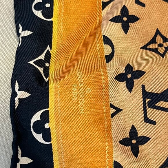 Louis Vuitton Monogram Carré Rising Confidential Scarf - Picture 7 of 7